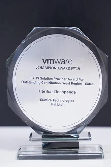 Award - 2019 VMware FY19 Regional Partner 3